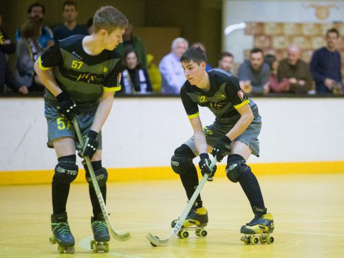 Kilian Hagspiel (r.) und Jonas Fässler sind zwei Akteure der kommenden Generation beim RHC Dornbirn. VN/Sams
