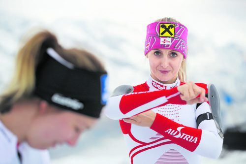 Nina Ortlieb gewann einen Europacup-Super-G und wurde einmal Dritte. gepa