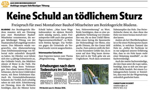 VN-Bericht vom 24. Jänner 2018.