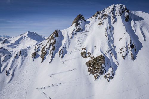 Wettkampf im hochalpinen Gelände.
Pierra Menta