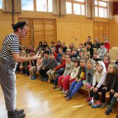 Clownbesuch, der die Lachmuskeln strapazierte