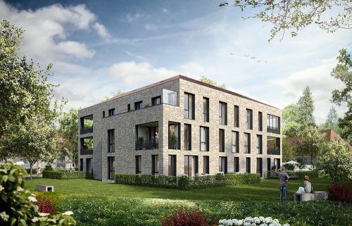 Im Münchner Vorort Haar errichtet Zima ein Neubauprojekt mit zwölf Wohnungen. An das Grundstück grenzt ein Waldstück. Zima