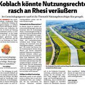 Gefahr für Koblach