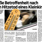 Noch keine Anzeige nach Tragödie im Oberland