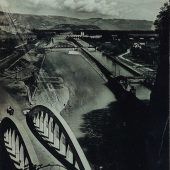 Einst und Jetzt. Vereinigungsbrücke in Feldkirch