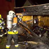 Zigarettenglut „feuert“ Gartenhaus an
