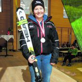 Ski-Schüler mit19 Medaillen