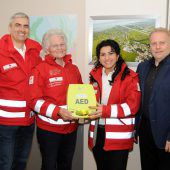 Defibrillator für Ersthelfer im Rheindelta