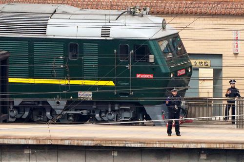 Der nordkoreanische Machthaber kam angeblich in diesem Sonderzug an. reuters