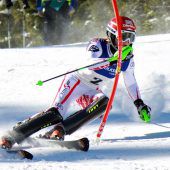 Internationale Skirennläufer bei FIS-Slaloms am Bödele