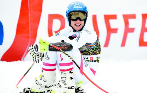 Die Durststrecke ist zu Ende, Christine Scheyer meldete sich mit einem sechsten Platz im Super-G an der Spitze zurück. 
