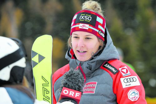 Doppelstart in Crans Montana: Elisabeth Kappaurer. gepa