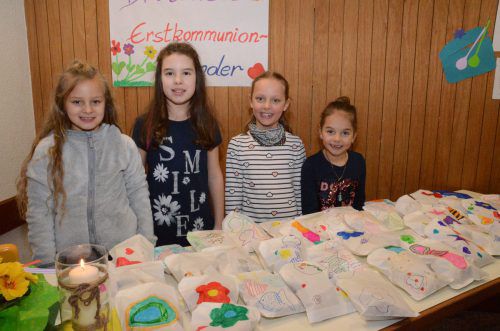 Erstkommunionkinder stellten sich in den Dienst der guten Sache. dob