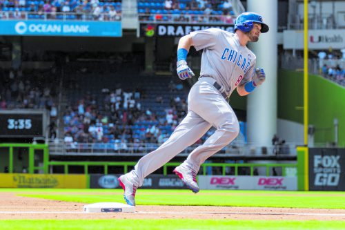 Ian Happ von den Chicago Cubs gelang in der MLB ein historischer Schlag. AP