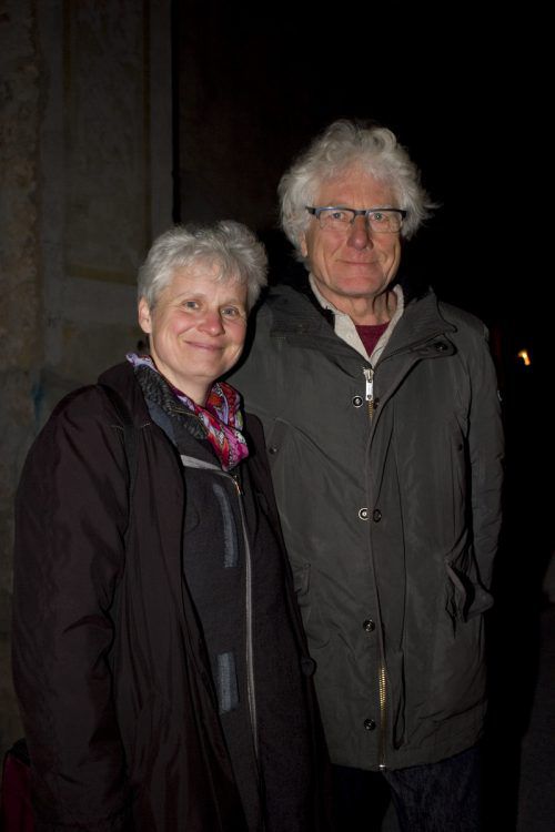 Kunst-Touristen Wiltrud Fauler und Heinrich Torggle.