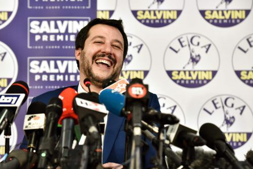 Matteo Salvinis Lega ist stärkste Partei des Mitte-Rechts-Bündnisses. AFP