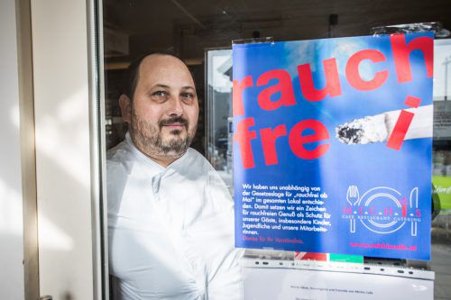 Michael Erath duldet in seinem Lokal zum Schutz der Gäste und seiner Mitarbeiter bald keine Zigaretten mehr. vn/steurer