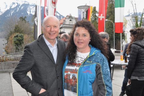 Olympia-Medaillengewinnerin Andrea Tagwerker und Christian Ertl.