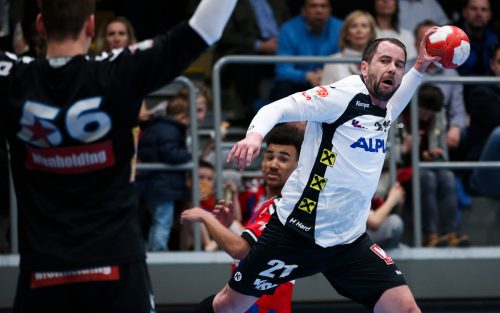 Routinier Michael Knauth und der Alpla HC Hard hatten mehr Mühe als erwartet, um sich im Duell David gegen Goliath gegen Bundesligist Margareten mit 27:22 durchzusetzen und ins Cupfinale einzuziehen.  gepa