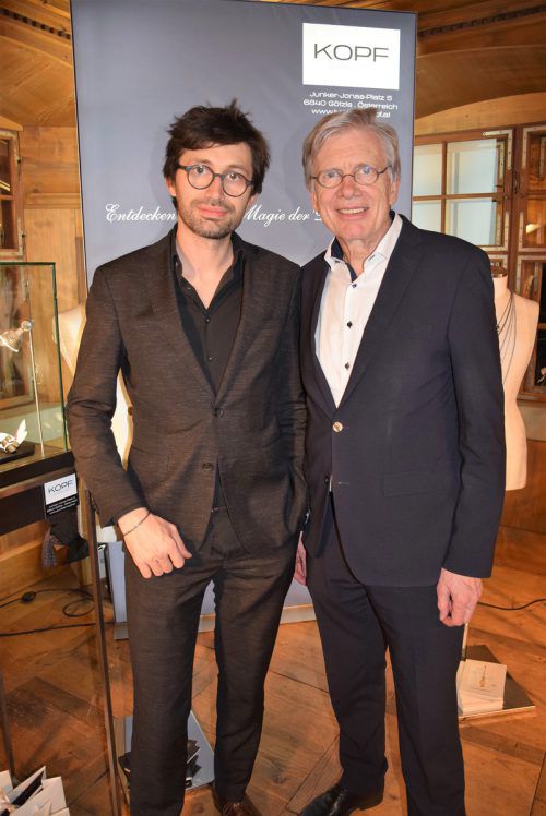 Unter den Ausstellern: Juweliere Andreas (l.) und Helmut Kopf.