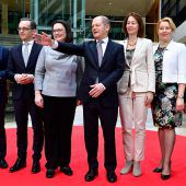 Deutsche Sozialdemokraten präsentieren Minister