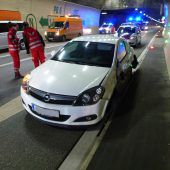 Kollision im Tunnel