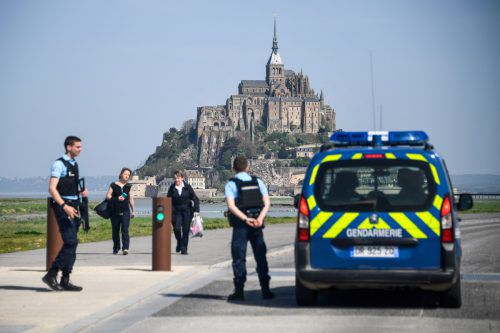 Gendarmen riegelten das Unesco-Kulturerbe gestern ab. afp