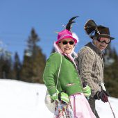 Ski und Tracht in perfekter Symbiose