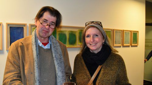 Kurator und Künstler Harald Gfader und Christine Lingg.
