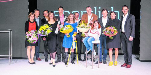 Landeshauptmann Markus Wallner und Sportlandesrätin Barbara Schöbi-Fink gratulierten den erfolgreichen Sportlerinnen, Sportlern und Mannschaften zu ihren Leistungen im Sportjahr 2017.