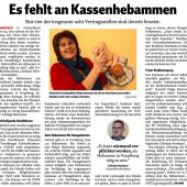 „Es fehlt an Kassenhebammen“