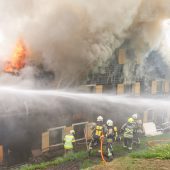Ferienhaus in Flammen