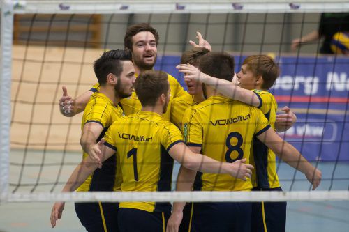 Die Wolfurter Volleyballer jubeln über ein perfektes Wochenende. steurer