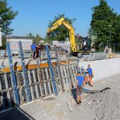Stegsperre fürAbschlussarbeiten