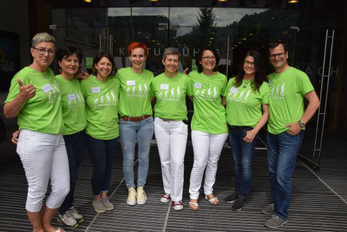 Das achtköpfige Organisationsteam mit Sandra Müller (4. v. l.) an der Spitze. VER