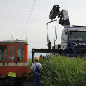 Das Rheinbähnle ist wieder auf dem Gleis