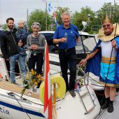 Traditionelle Bootstaufe in Lochau