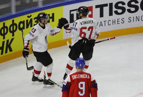 Fabio Hofer bereitete ideal vor, Konstantin Komarek verkürzte auf 1:2. gepa