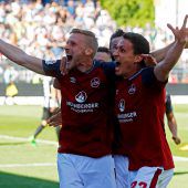 Geschafft! Margreitter (r.), Jäger steigen mit Nürnberg in die Bundesliga auf. »C8