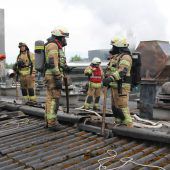 Maschine in Flammen