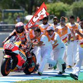 Weltmeister Marquez wieder dortwo er hin gehört: auf Platz eins