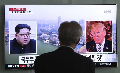 Kommt es am 12. Juni zu direkten Gesprächen zwischen Kim und Trump in Singapur? Ob der Gipfel stattfindet, ist plötzlich nicht mehr sicher.  AP
