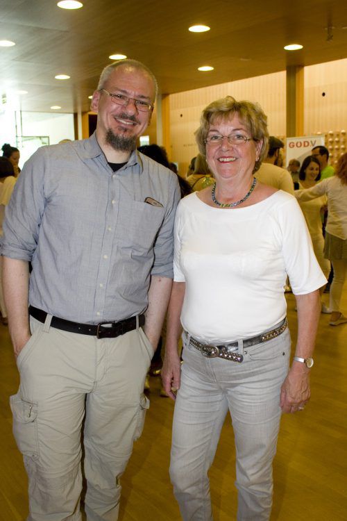 Pädagoge Thomas Mayrhofer (l.) und Referentin Prof. Christel Bienstein.
