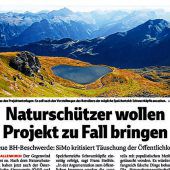 Beschwerden zum Speicherteich