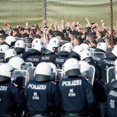 Grenzschutzübung als Signal