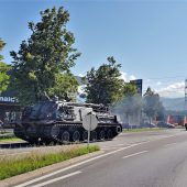 Panzer sorgten in Rankweil für Aufsehen