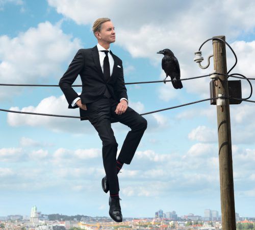 Max Raabe und sein Rabe.  g. hohenberg
