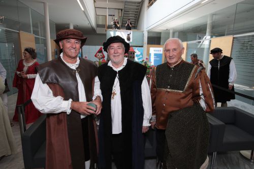Wolfgang Matt mit Josef Mähr und Dieter Preschle.