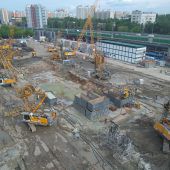 Liebherr auf dem Platz