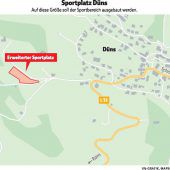 Düns baut am Sportplatz